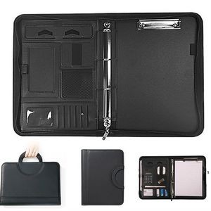 A4 Zippered Business Padfolio Folder for Professional Use