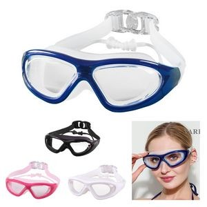 Swim Goggles Anti Fog UV Protection With Earplugs