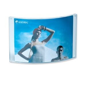 Double Sided Curved Acrylic Picture Frame with Magnets (5"x7" Photo)