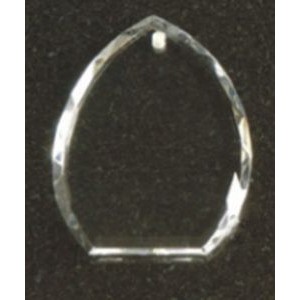 Optical Crystal Diamond Cut Classic Ornament (2"x3")