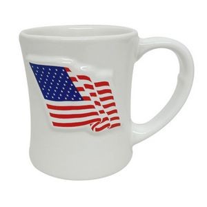 14 Oz. USA Flag 3D Diner Mug