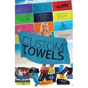 Promotional Terry Velour Beach Towel (30"x60")
