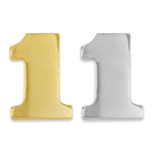 Number "1" Lapel Pin - Gold or Silver