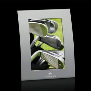 Newcastle Curved Frame - Aluminum 3½"x5"