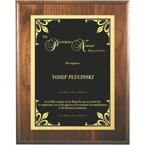 Regent Genuine Walnut Award Plaque - 8x10