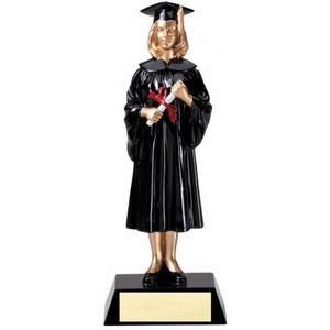 9¼" Resin Female Graduate Award