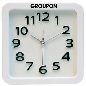 Large Retro Look Analog Alarm Clock (White)