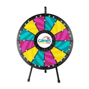 12 Slot Tabletop Prize Wheel w/Lights