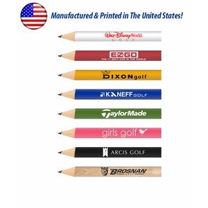 USA Made, Round Wooden Golf Pencil