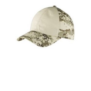Port Authority® Color-Block Digital Ripstop Camouflage Cap