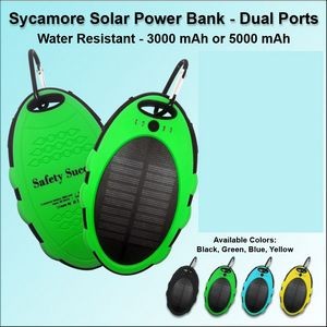 Sycamore Solar Power Bank 3000 mAh - Green