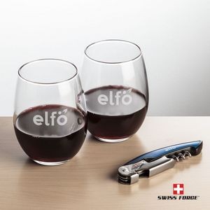 Swiss Force® Opener & 2 Stanford Wine - Blue