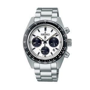 Seiko Prospex SSC813 Solar Chronograph Diver Men's Watch - Silver and White