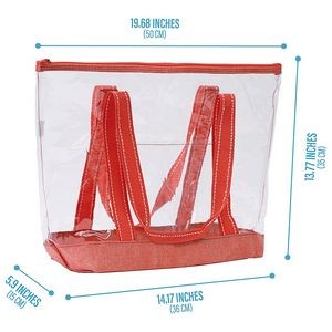 Transparent Vinyl PVC Tote Clear Bag