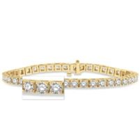 Jilco Inc. Yellow Gold 8.00 TWT Diamond Tennis Bracelet