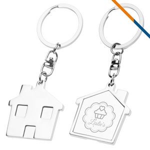 Lively House Metal Keychains