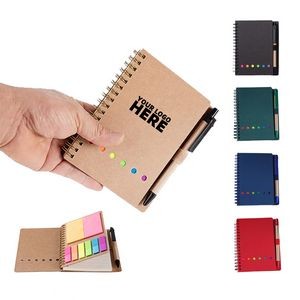 Spiral Notebook Notepad With Pen