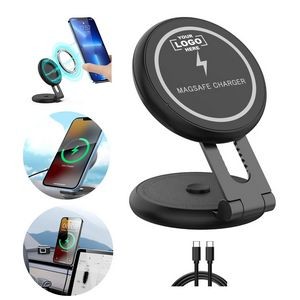 15W Magnetic Fast Wireless Car Charger