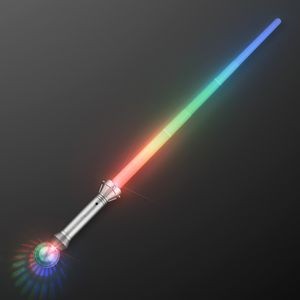 LED Magic Wizard Staff with Crystal Ball Handle - BLANK