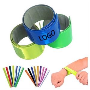 Sports High Visibility Slap Safety Band Fluorescent Slap Armband Reflector Strip Wristband