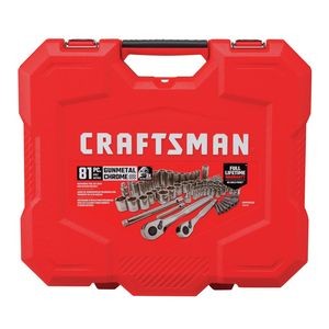Craftsman 81 Piece Standard & Metric Chrome Mechanic's Tool Set