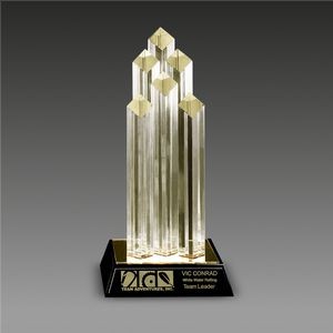 Diamond Towers™ Award w/6 Diamond Posts (5½"x12")