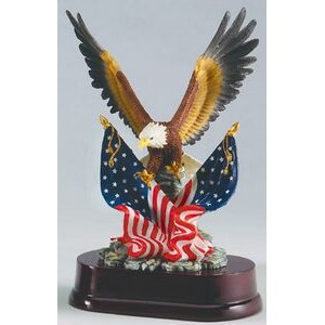 Crossed Flag Eagle Award (11" Tall)