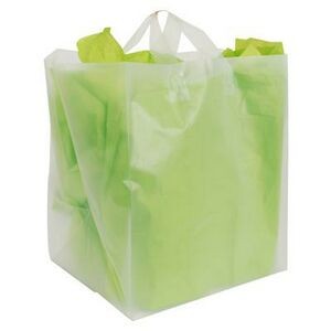 Frosty Clear Soft Loop Shopper Bag (12" x 10" x 14")
