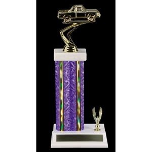 14" Purple Moon Beam Trophy w/Embellishment