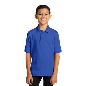 Port & Company® Youth Core Blend Jersey Knit Polo Shirt