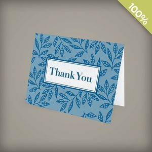 Classic Leaves Plantable Business Thank You Card