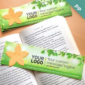 Grow Green Flower Shape Large Eco Bookmark
