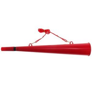 15" Red Cheer Horn w/Whistle