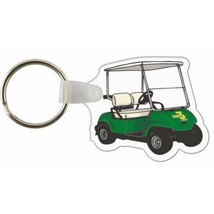 Custom Key Tags - Full Color On White Vinyl - Golf Cart 2