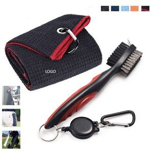 Golf Cleaner Set, Golf Towel with Brush