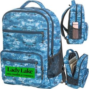 Sleek lightweight High Tech Backpack water-repellent Computer Bag (12.5" x 8" x 18.5")