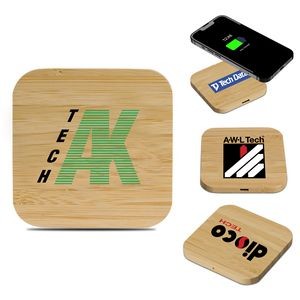 Oregon Bamboo Wireless Charger - 15W