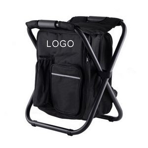 Folding Stool Backpack with Cooler