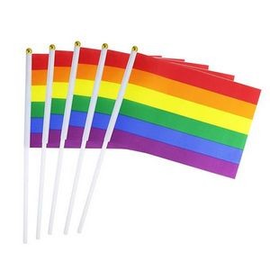 Gay Pride Hand Wave Flag