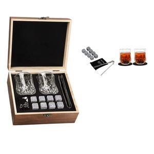 Elevate Your Spirits: Whiskey Stones and Glasses Gift Box Ensemble