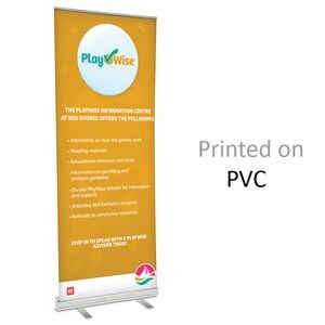 Retractable Banner & Stand w/12 Mil PVC (36"w x 82"h)