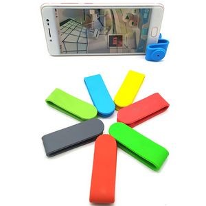 Magnetic Cable Organizer: - 3 In 1 Silicone Winder with Phone Stand