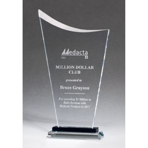 Wavy Glass Award, 11.5"H
