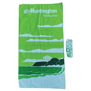 Digital Full Color Beach Towel with Drawstring Bag