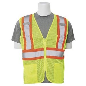 Safety Vest with Contrasting Trim