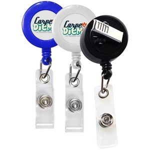 Retractable Badge Reel with Rotating Bull Dog Clip