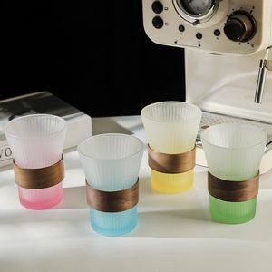 12oz Creative Gradient Vertical Coffee Cup