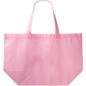 Non-woven promotional budget shopping Tote Bag W/ Gusset (20" x 13" x 8")