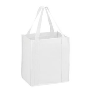 Heavy Duty Non-Woven Grocery Tote Bag w/ Insert (13"x10"x15")
