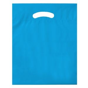 Die Cut Fold-Over Reinforced Plastic Bag (12"x15"x3")